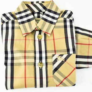 BURBERRY: Beige "Nova Check" Long Sleeve Shirt